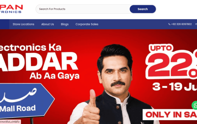 Japan Electronics is one of the Best Home Appliances & Electronics Store in Pakistan since 1984.